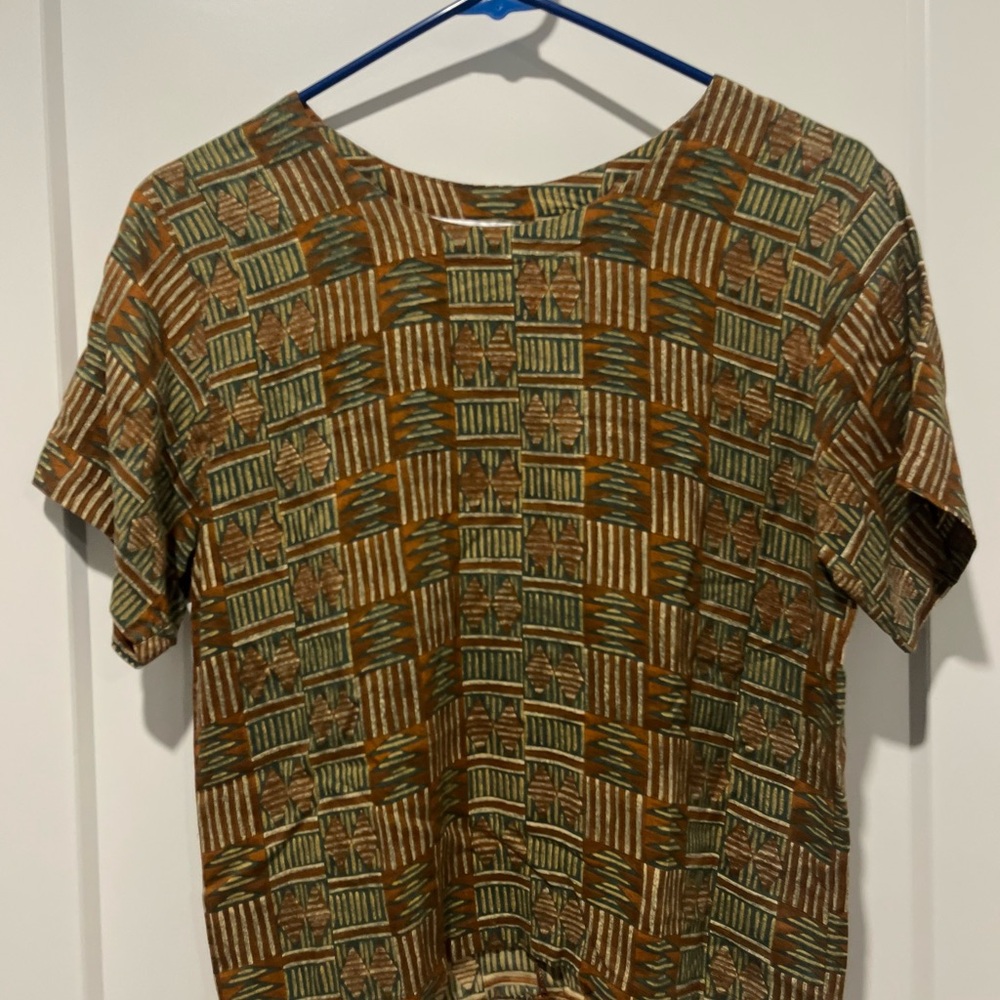 Passport Geometric Pattern Top